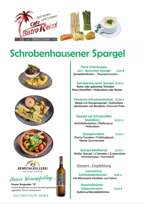 Spargelzeit im Relax Oberstdorf