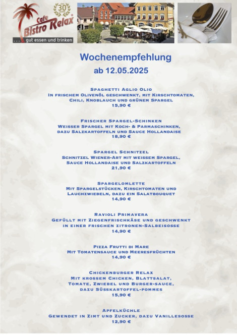 Wochenkarte