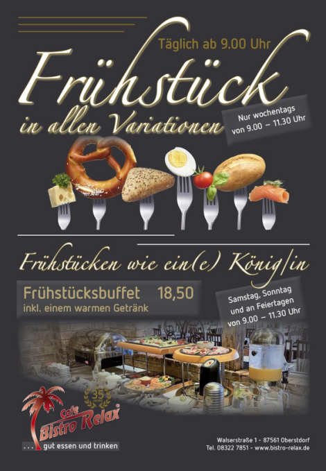 Frühstück im Relax