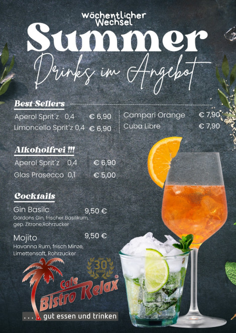 Summer-Cocktails im Relax
