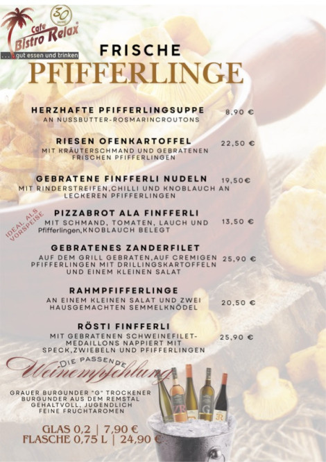 Pfifferling-Zeit im Relax