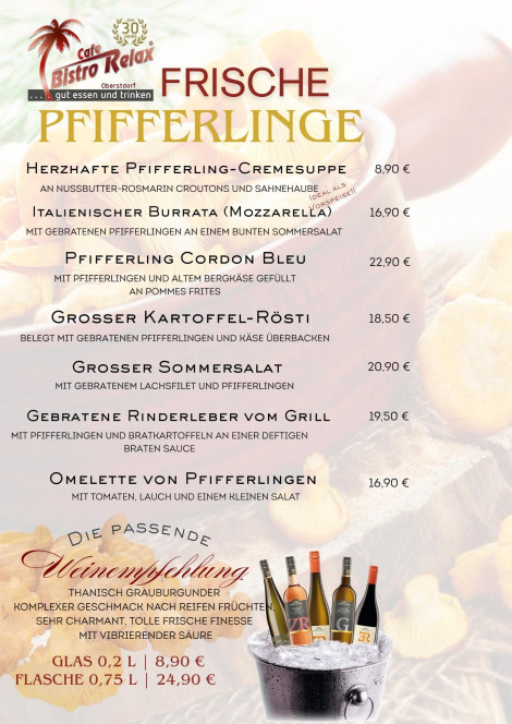 Pfifferling-Zeit im Relax