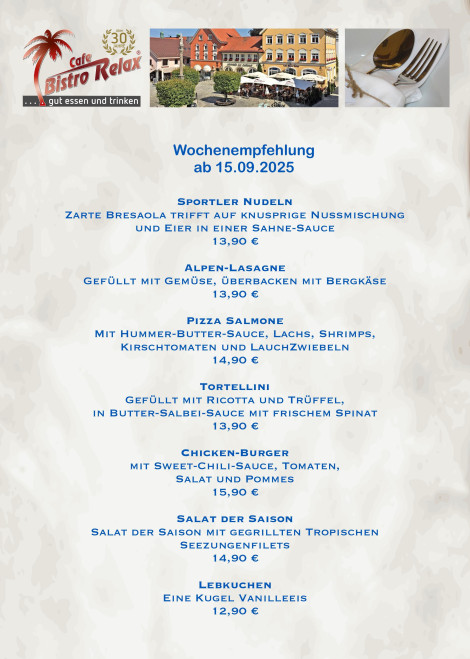 Wochen-Empfehlung